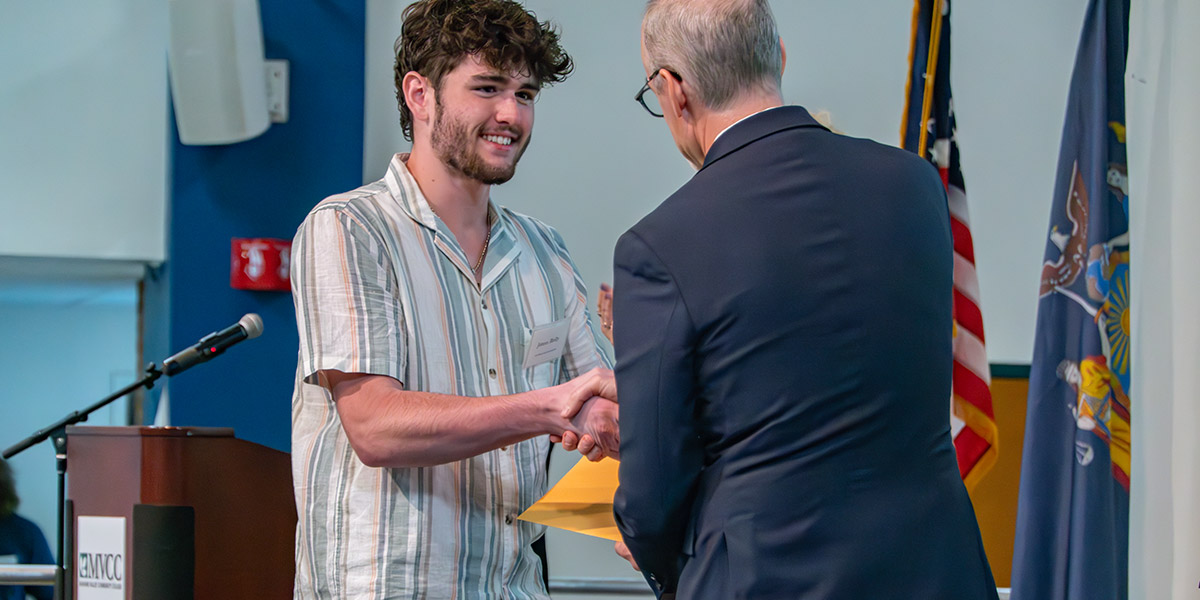 Student Receiving Award