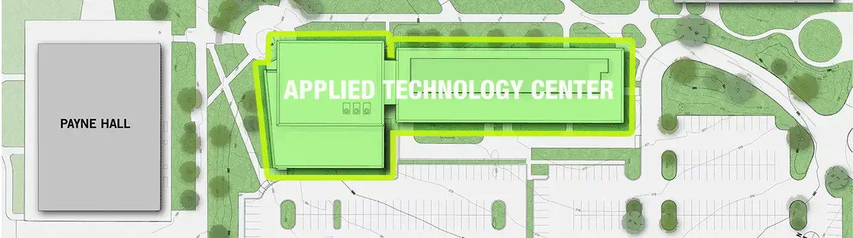 Illustration of Applied Technology Center on Utica Campus