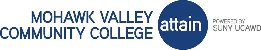 MVCC SUNY ATTAIN Powered by SUNY UCAWD logo