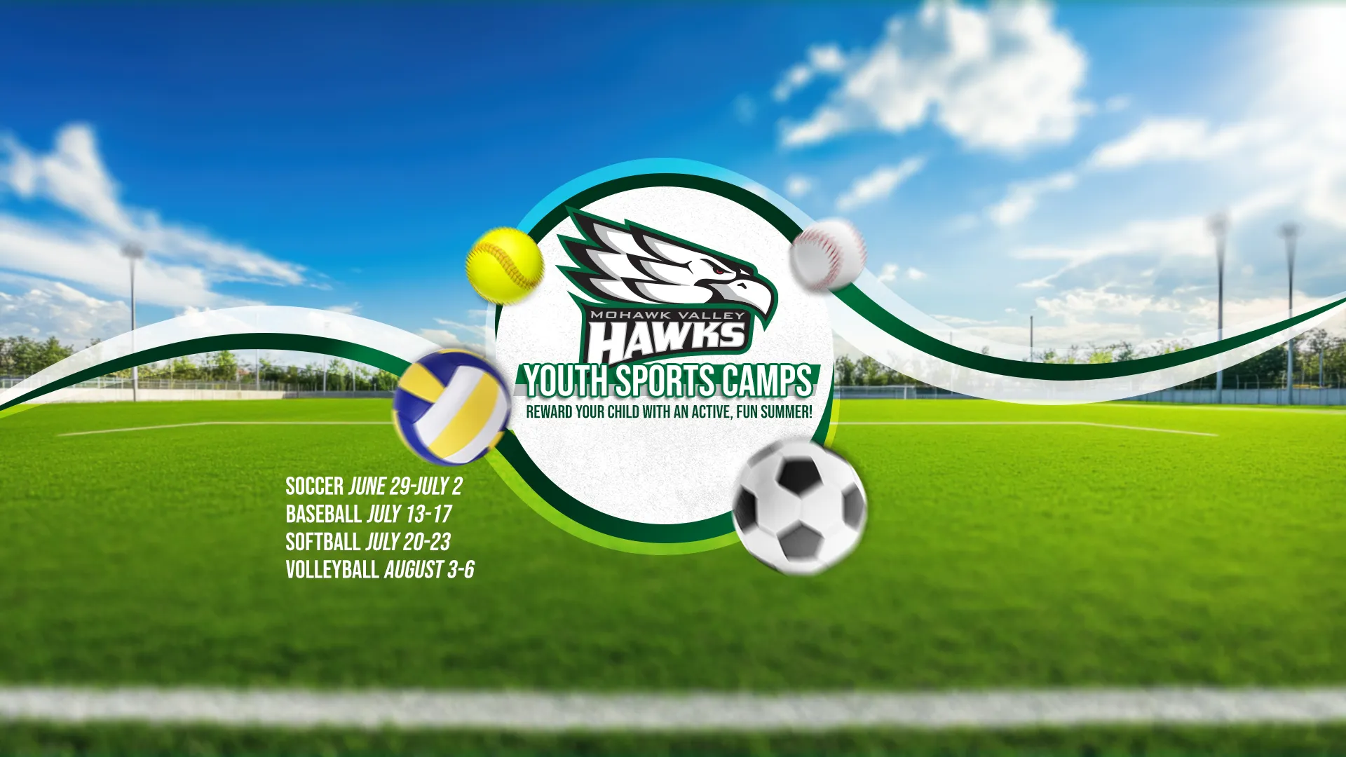 2026 Youth Sports Camps with Hawks! Reward your kids with an active, fun summer!