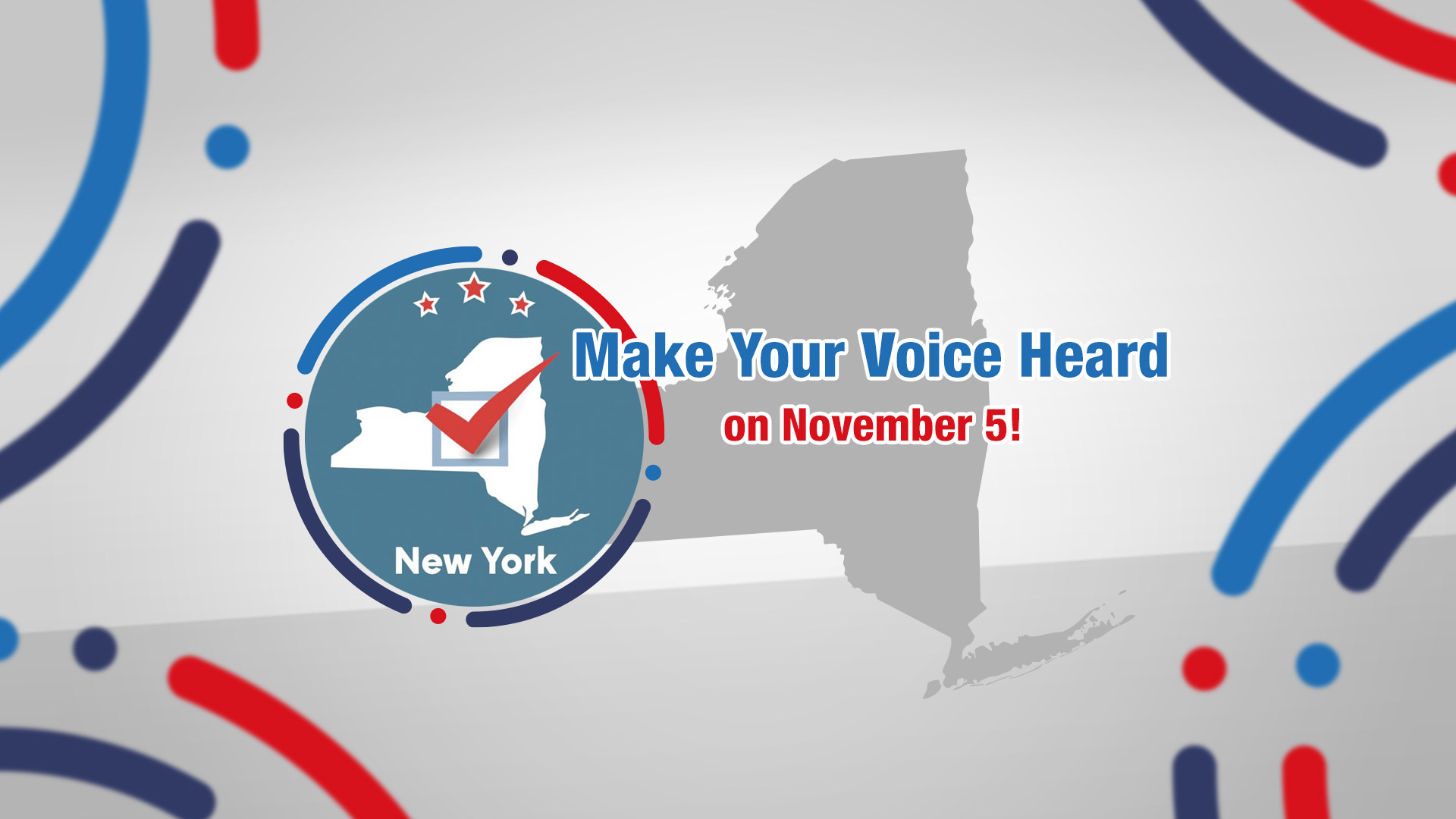 Make your voice heard on November 5! 