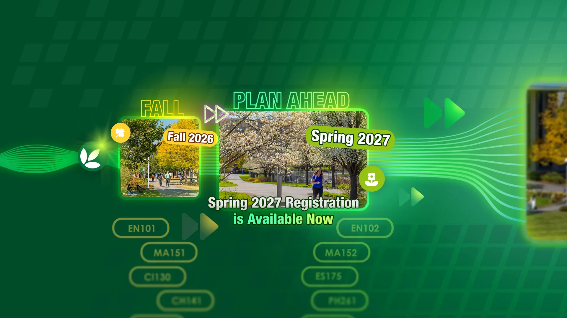 Open Annual Registration is now available for Fall 2026 and Spring 2027