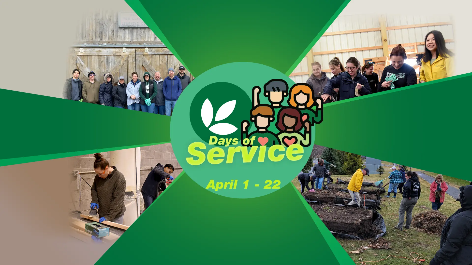 Days of Service on from April 1 to 22, 2026