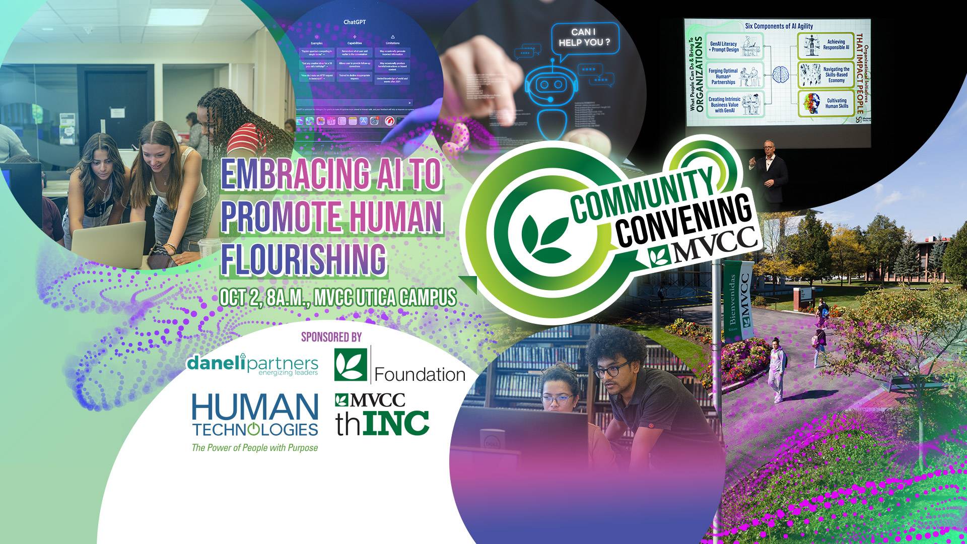 Community Convening 2024: Embracing AI to Promote Human Flourishing - October 10, 8 am at MVCC Utica Campus