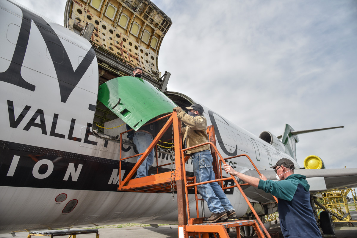 TLAE Technician working on Aircraft Parts