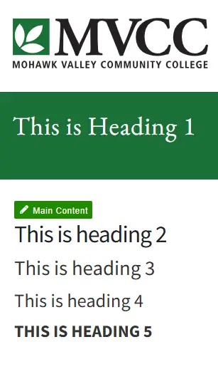 various styles of heading text various styles of heading text